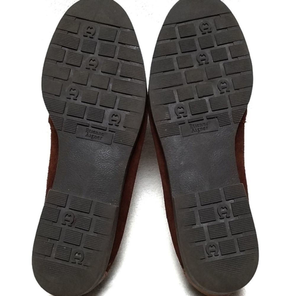VINTAGE 80s Etienne Aigner Tulsa Suede Loafers 8.5 - Picture 8 of 10